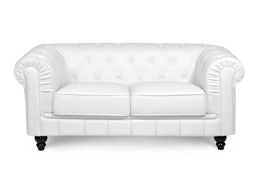 Canapé 2 places Blanc CHESTERFIELD
