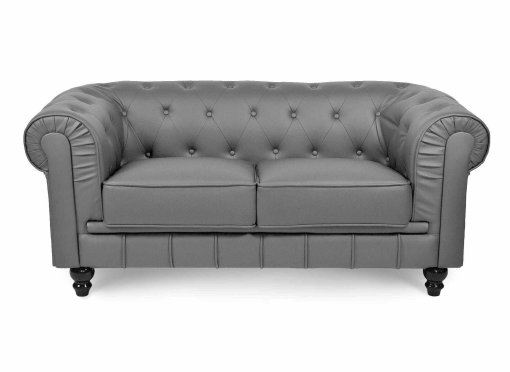 Canapé 2 places Gris CHESTERFIELD