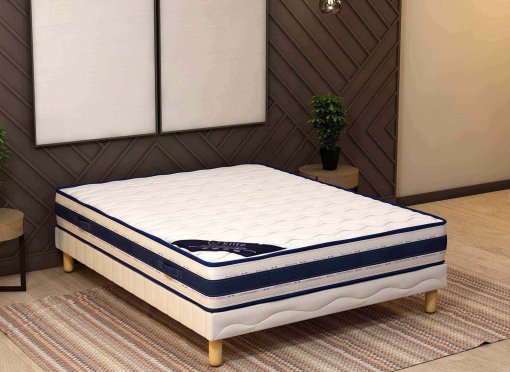 CONFOR LUX - Ensemble sommier matelas mémoire de forme 160x 200 cm H 22 cm
