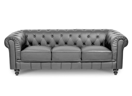 Canapé 3 places gris CHESTERFIELD