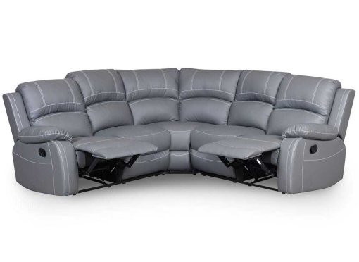 Canapé d'angle relax gris JOEY