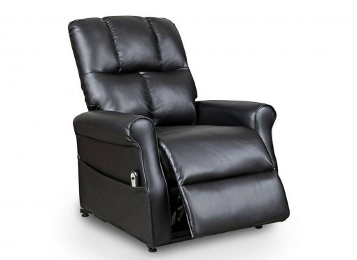 Fauteuil releveur relax noir à commande électrique GORAN
