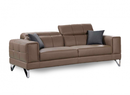 Canapé design 3 places beige taupe PENELOPE