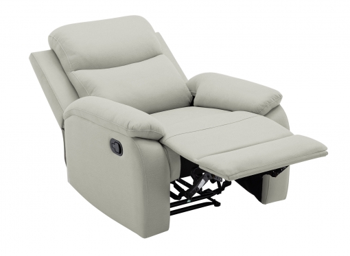 Fauteuil relax gris clair JACOB