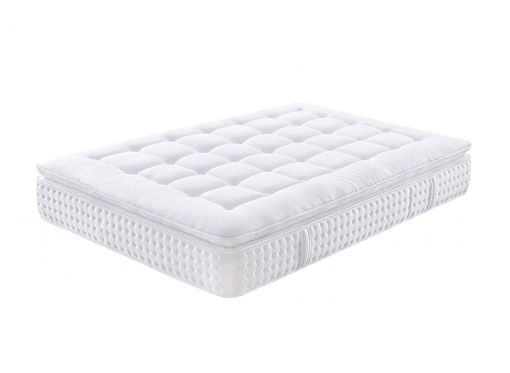 Matelas hybride mousse mémoire en gel et ressorts ensachés 90  x 190 cm épaisseur 31 cm SERENA