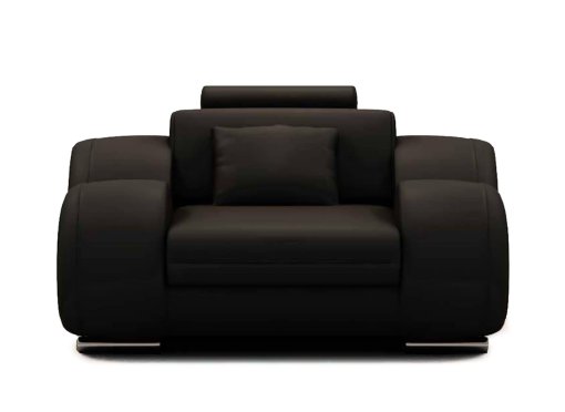 Fauteuil cuir relax design noir OSLO