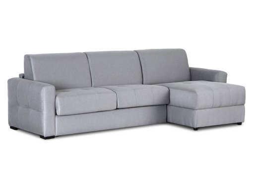 Canapé convertible avec angle réversible gris clair ALTEA