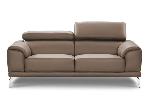 Canapé design contemporain marron 3 places BRITTA
