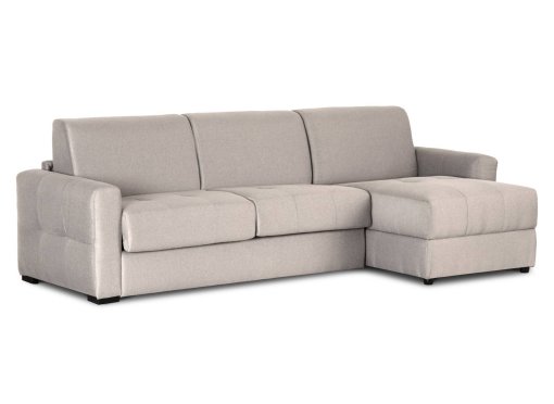 Canapé convertible avec angle réversible beige ALTEA