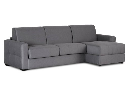 Canapé convertible avec angle réversible gris foncé ALTEA