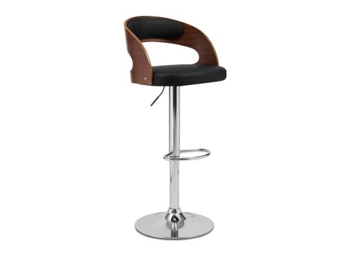 Tabouret de bar design marron et noir KENT