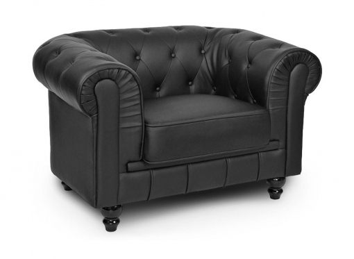 Fauteuil noir CHESTERFIELD