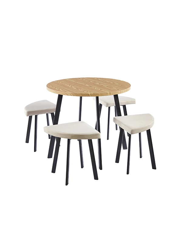 Ensemble table et 4 tabourets Irina