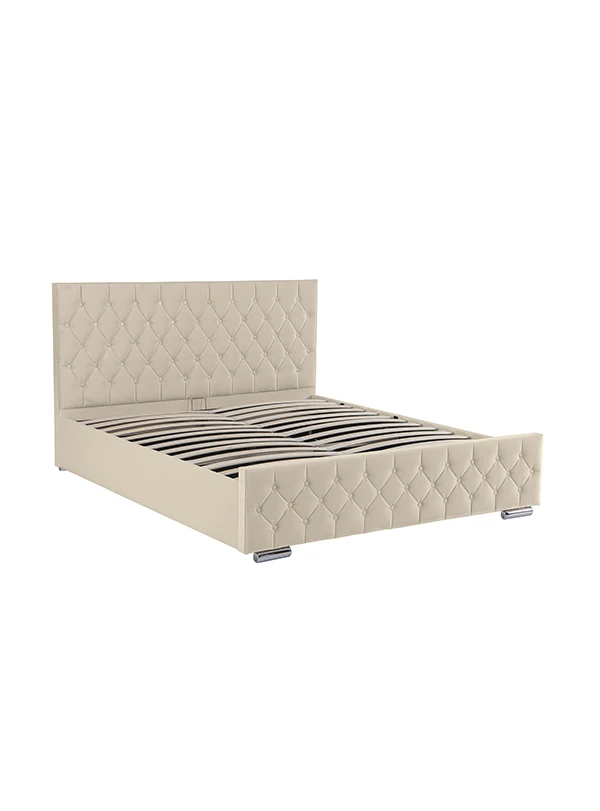 Lit coffre en velours Kapiton