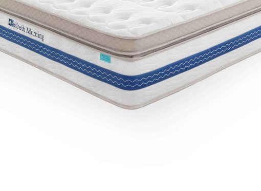 Matelas hybride REFRESH 140 x 190 cm ressorts ensachés et mémoire de forme épaisseur 32 cm